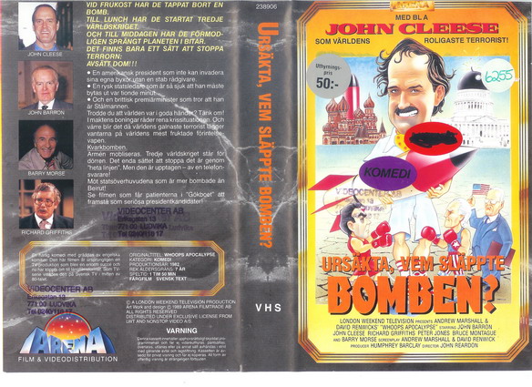 URSÄKTA,VEM SLÄPPTE BOMBEN ? (VHS)